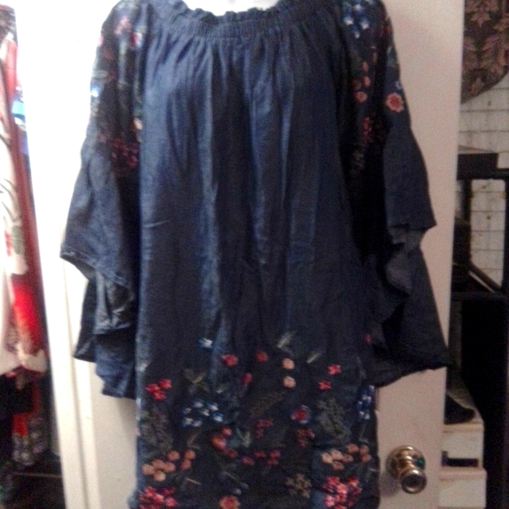 Jean dress shirt